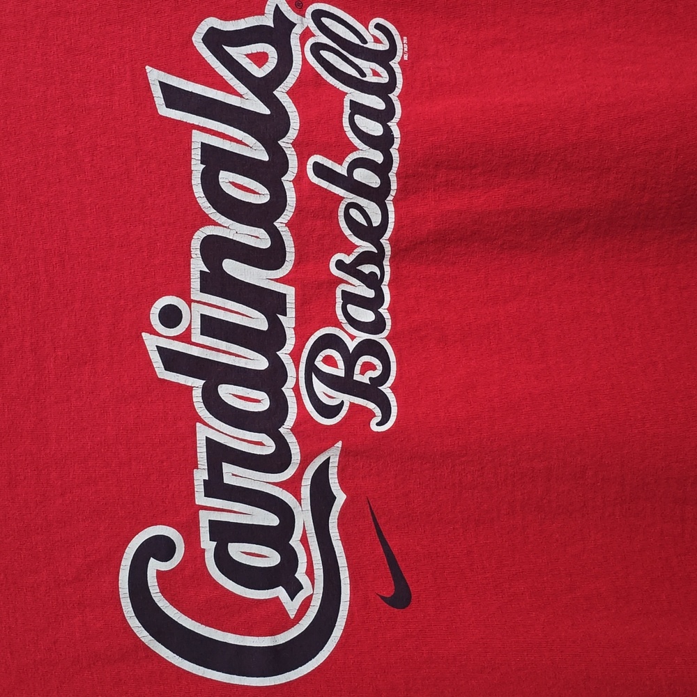 Nike Mens XL Loose Fit Red Cardinals Baseball Tee - Picture 3 of 7